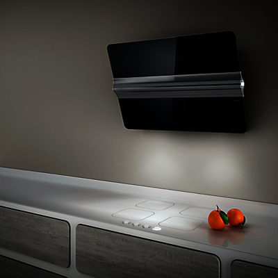 Elica Barre Cooker Hood Black Glass Elica Barre Cooker Hood Black Glass
